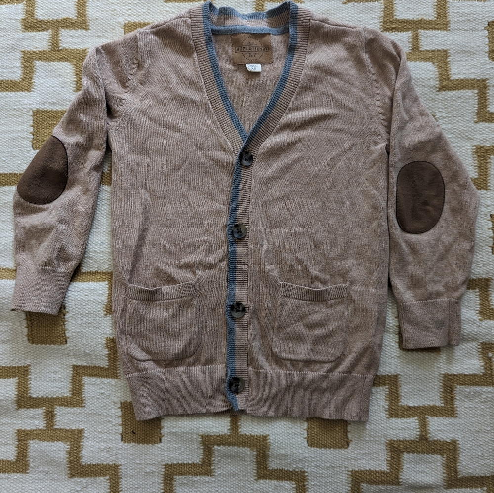 Hope & Henry tan cardigan